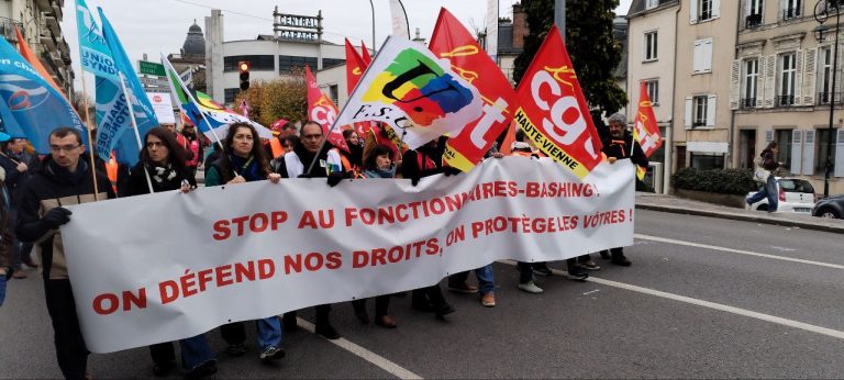Manifestation pour la défense des services publics