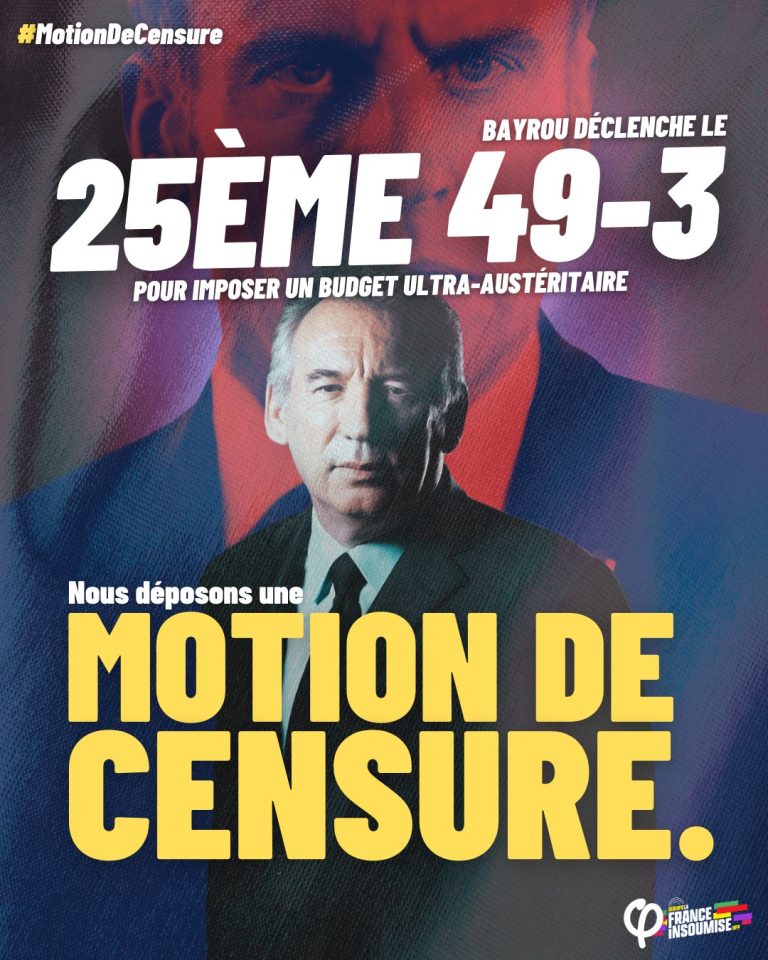 Bayrou déclenche son premier 49.3 (et son deuxième dans la foulée)