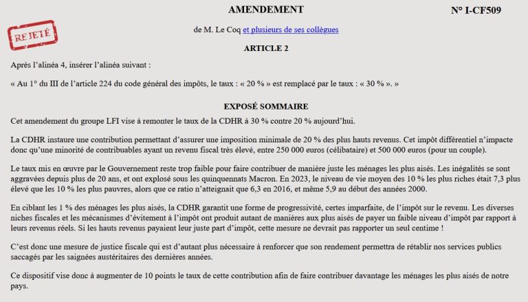 Quand le RN sauve ceux qui touchent 250 000€